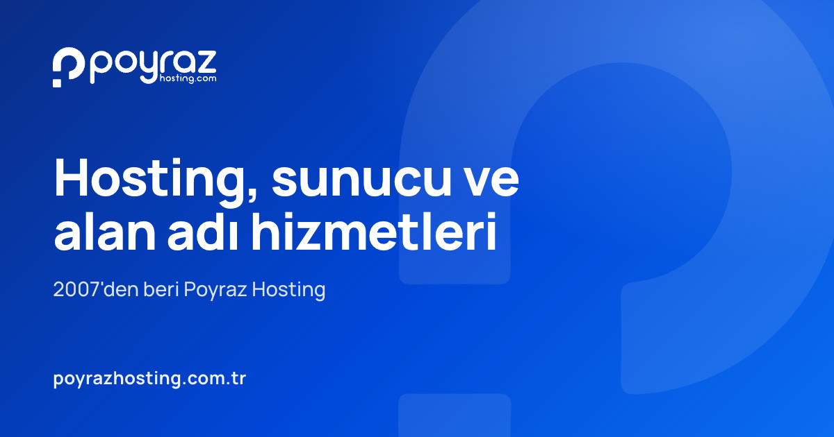 www.poyrazhosting.com